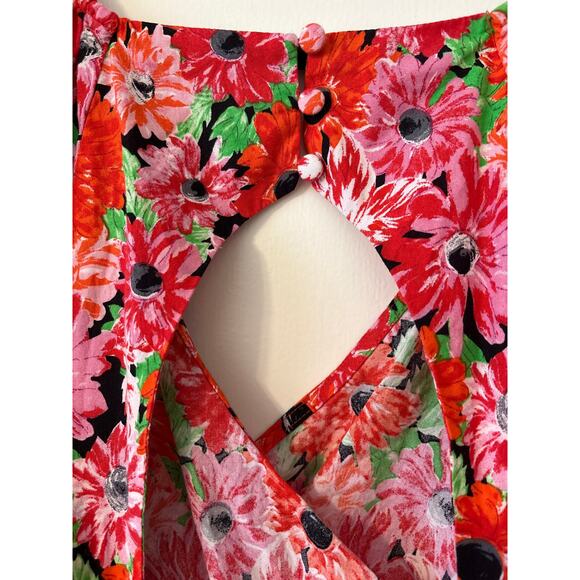 ASOS Floral Mini Wrap Dress - Picture 9 of 9